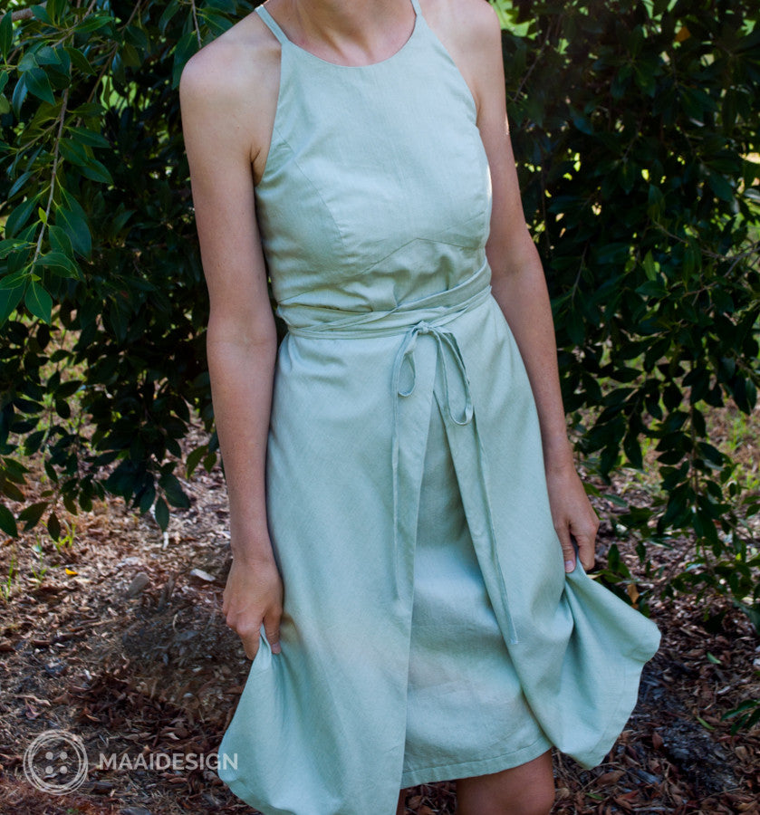 My Acton dress in soft denim  MaaiDesign Fabrics