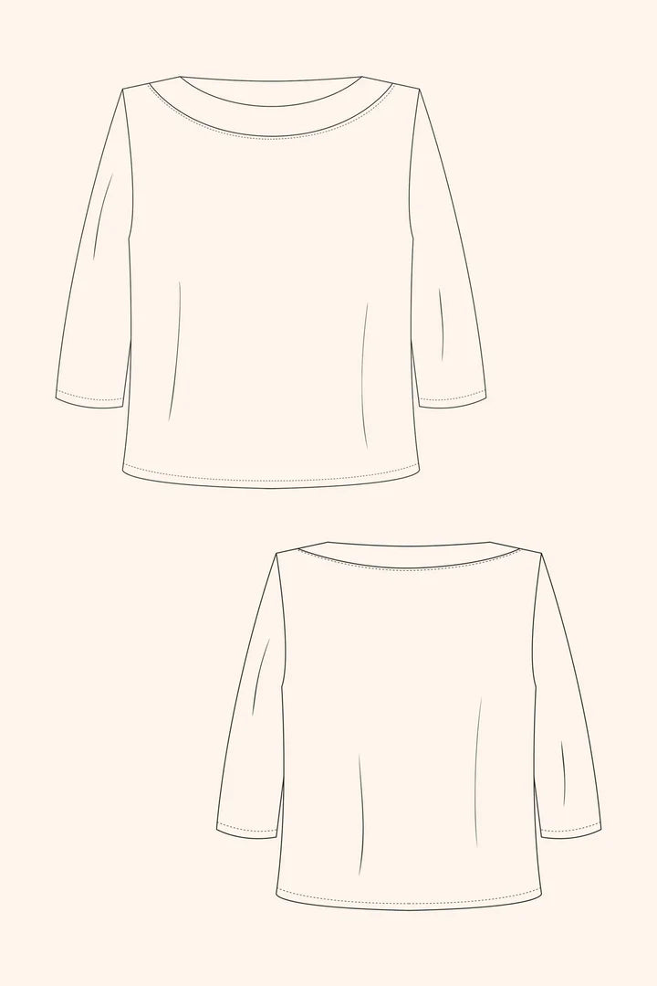 PDF Pattern - Boatneck Top | The Modern Sewing Co.