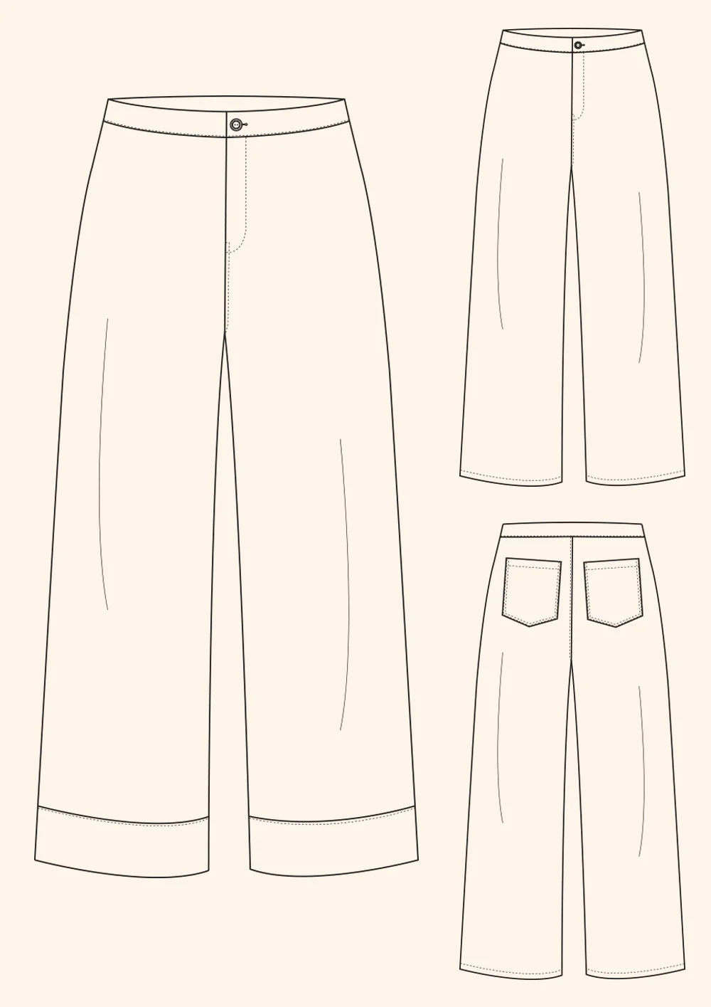 PDF Pattern - Daphne Trousers | The Modern Sewing Co.