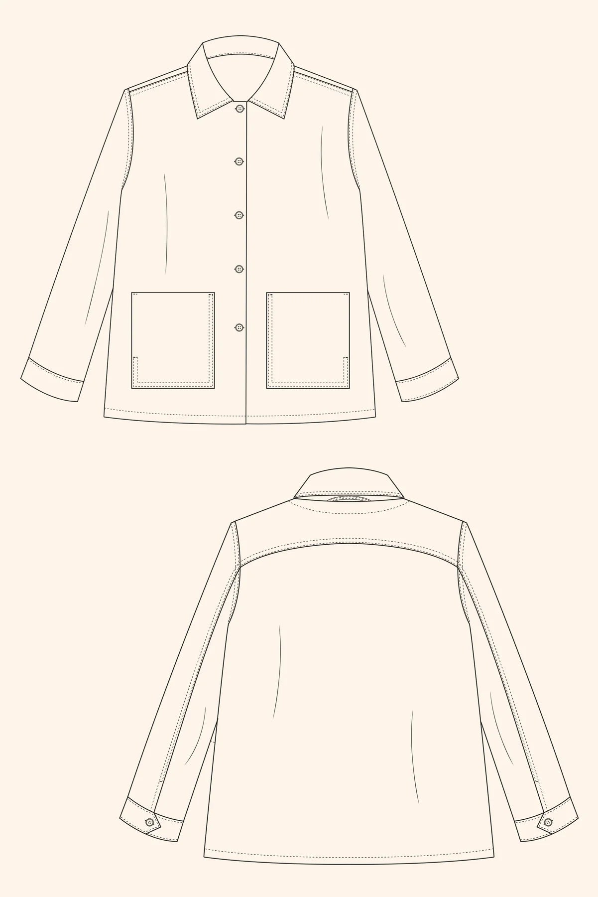 PDF Pattern - Jaime Jacket | The Modern Sewing Co.