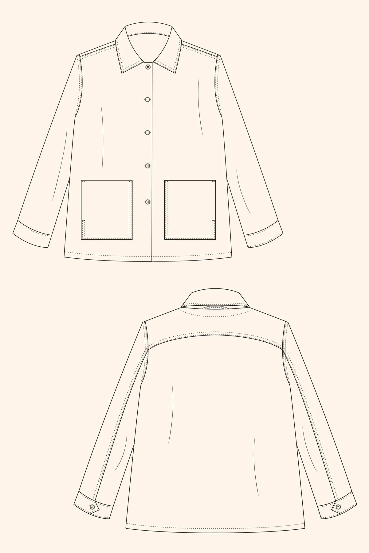 PDF Pattern - Jaime Jacket | The Modern Sewing Co.