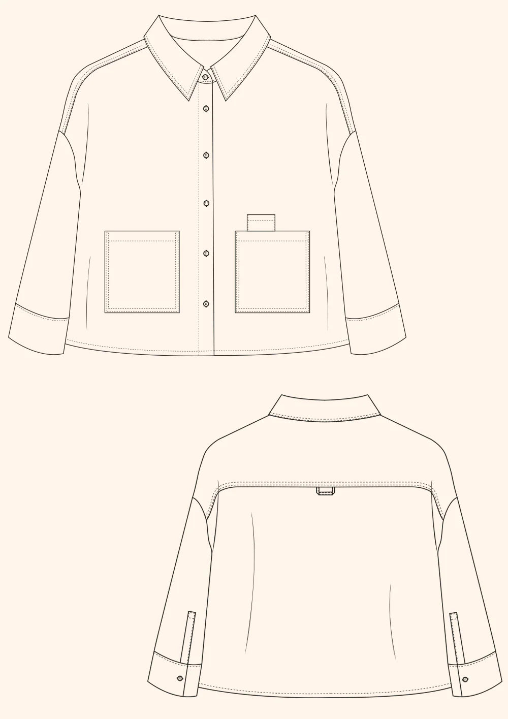 PDF Pattern - Over Shirt | The Modern Sewing Co.
