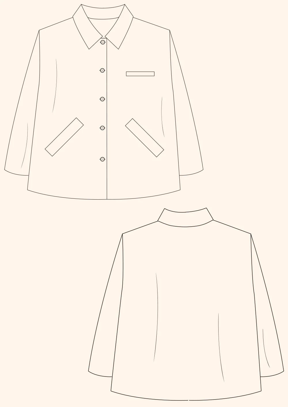 PDF Pattern Potters Jacket The Modern Sewing