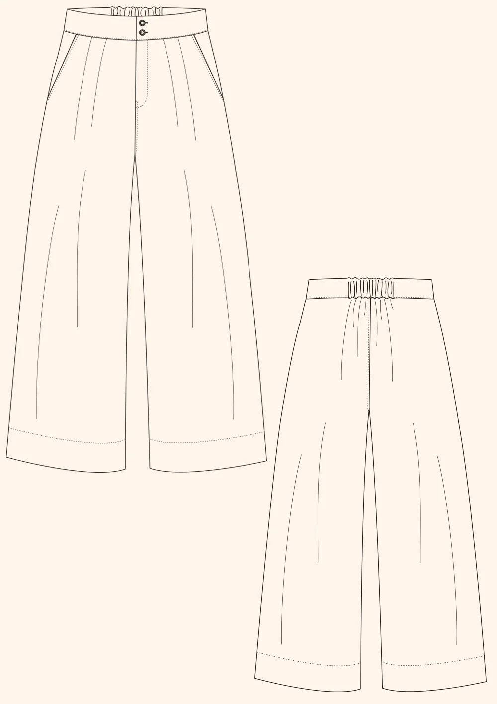 PDF Pattern - Spring Trousers | The Modern Sewing Co.