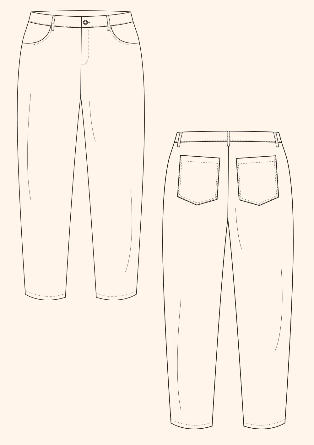 PDF Pattern - Worker Trousers | The Modern Sewing Co.