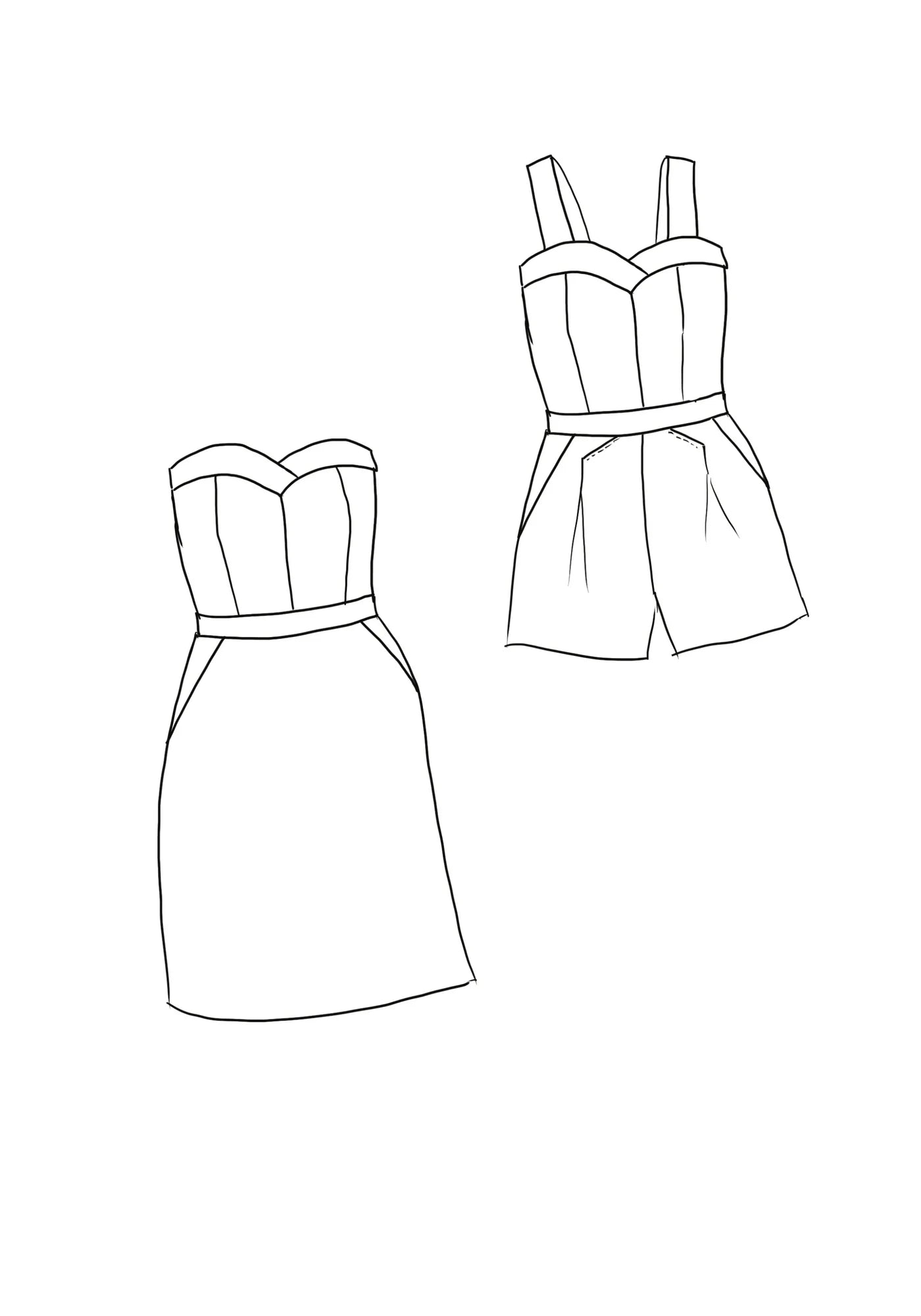 Kika Playsuit and Dress - Sewing Pattern | Maison Fauve
