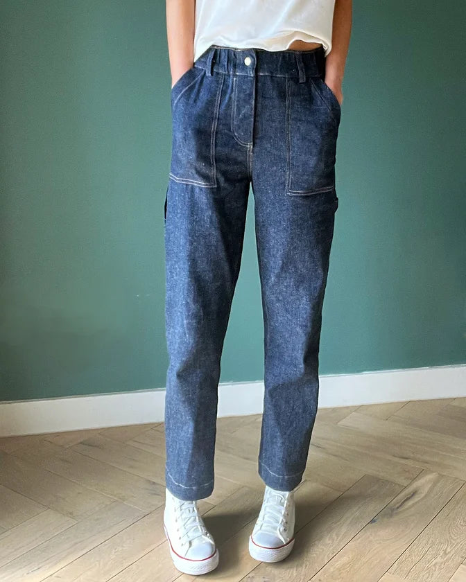 PDF Pattern - Langston Trousers | French Navy