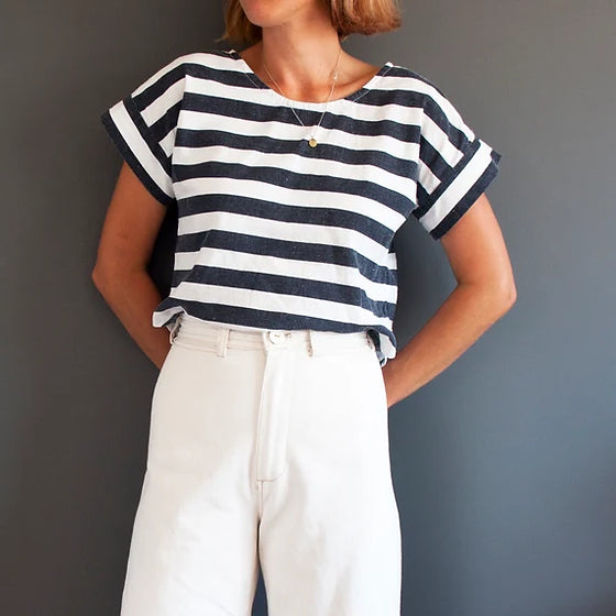 PDF Pattern - Bowery Top | French Navy