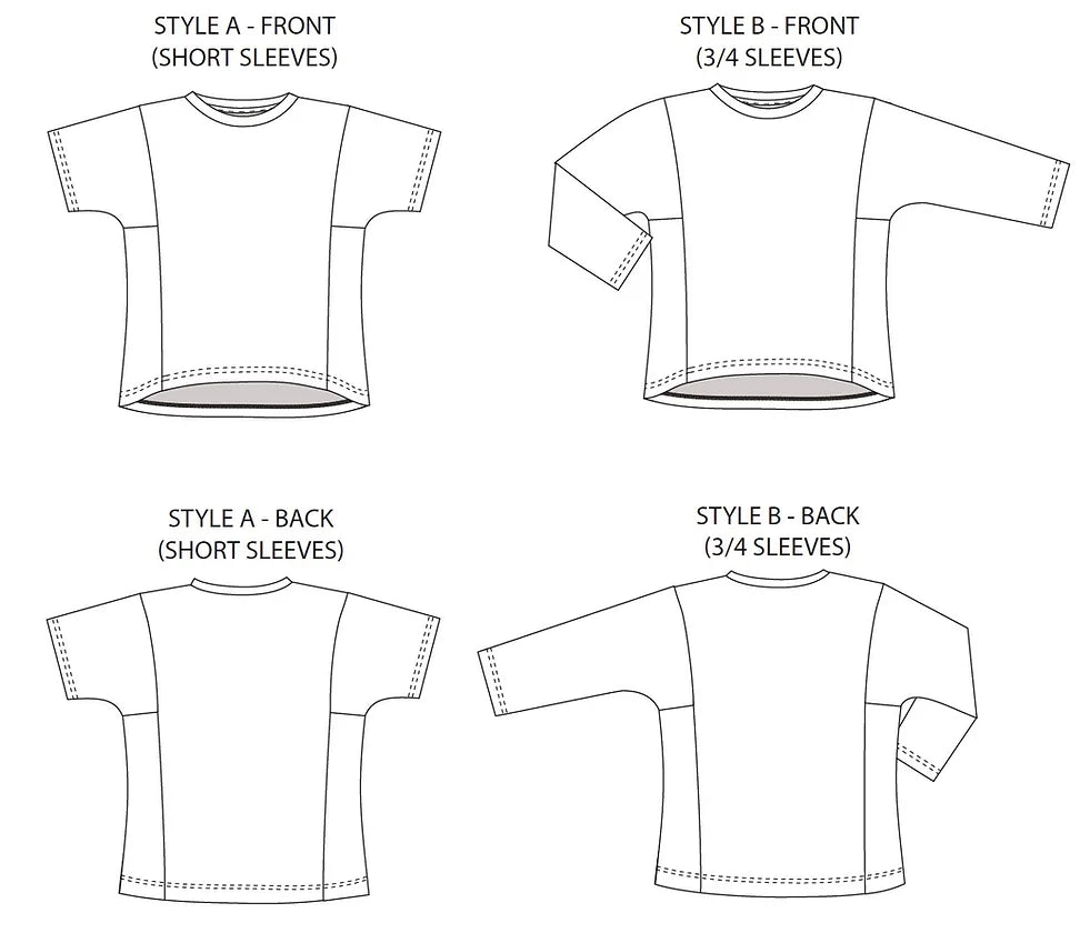 PDF Pattern - Tarifa Tee | French Navy