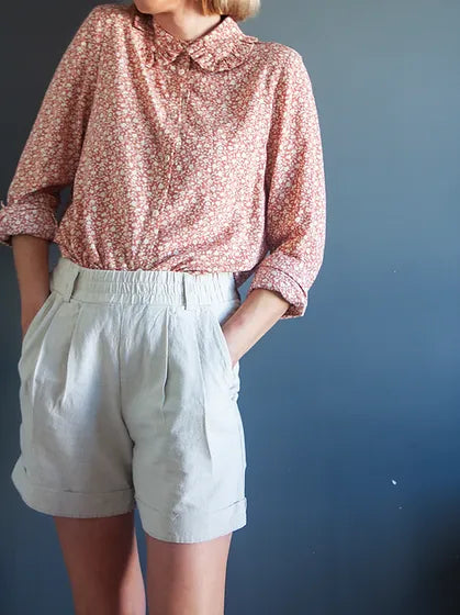 PDF Pattern - Belinda Button-Up | French Navy