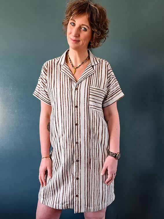 PDF Pattern - Rothko Dress & Shirt | French Navy