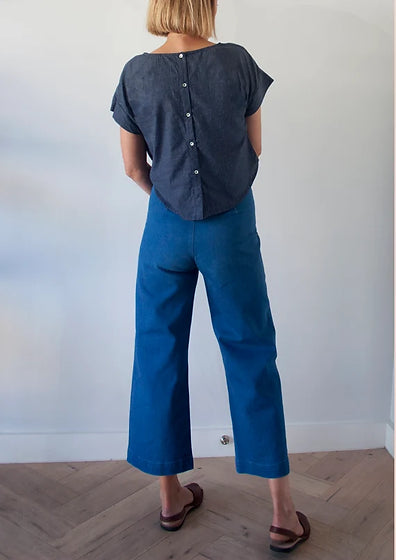 PDF Pattern - Bowery Top | French Navy