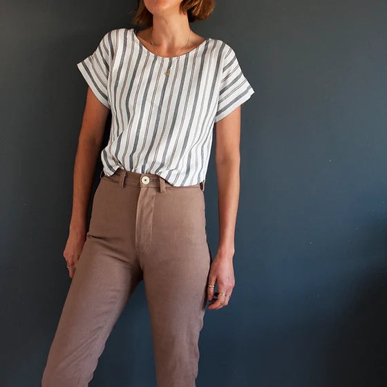 PDF Pattern - Bowery Top | French Navy