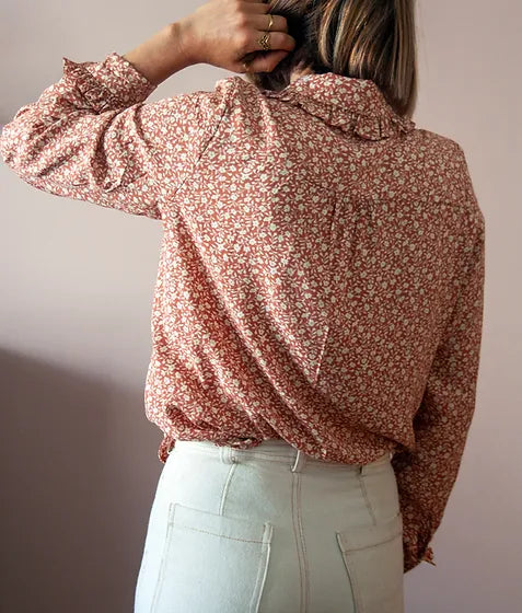 PDF Pattern - Belinda Button-Up | French Navy