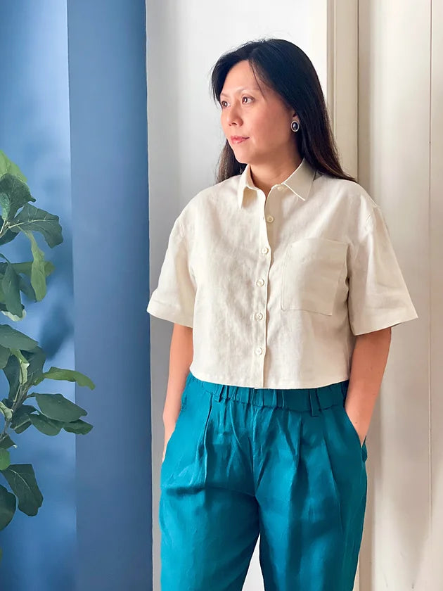 PDF Pattern - Seneca Shirt | French Navy
