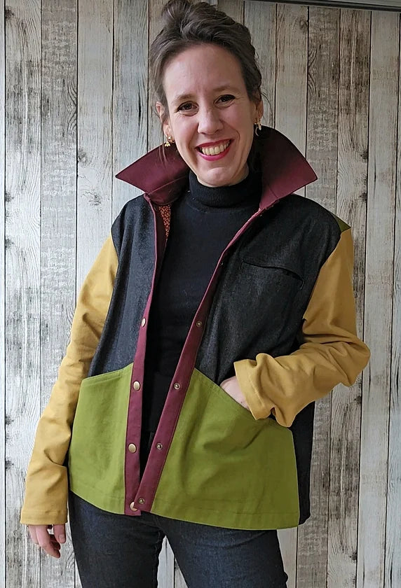 PDF Pattern - Portmanteau Shacket | French Navy