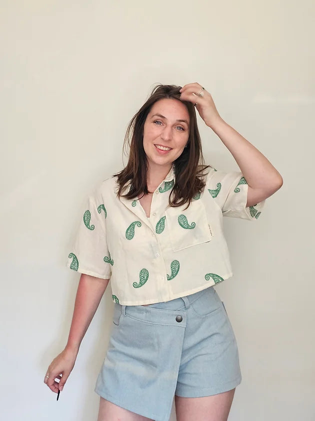 PDF Pattern - Seneca Shirt | French Navy