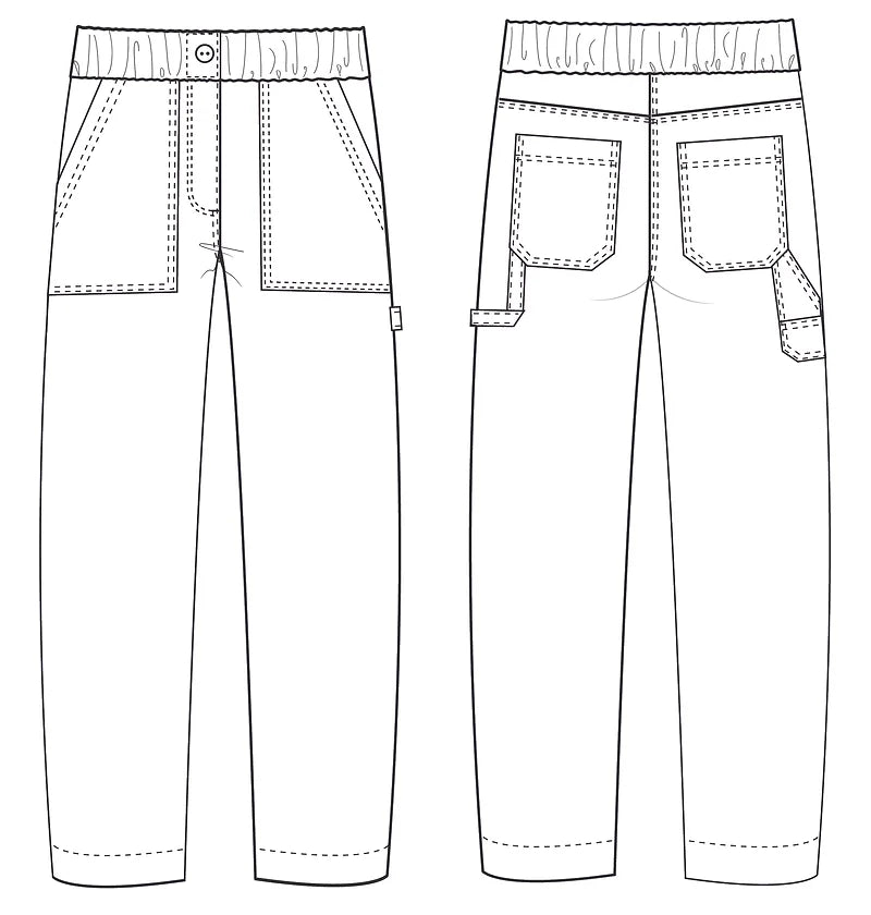 PDF Pattern - Langston Trousers | French Navy