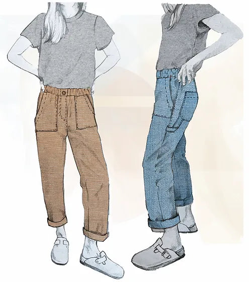 PDF Pattern - Langston Trousers | French Navy