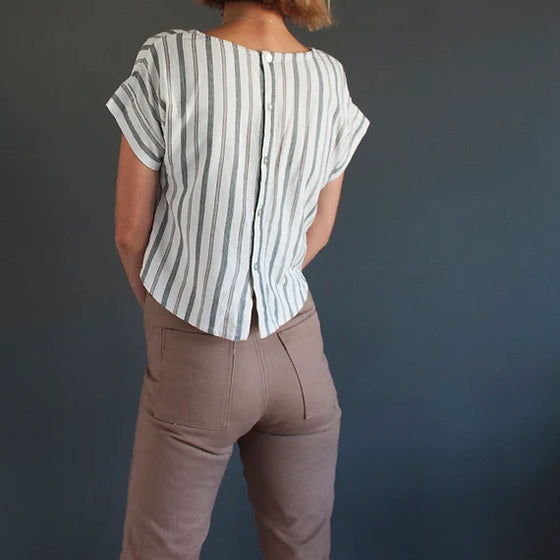 PDF Pattern - Bowery Top | French Navy