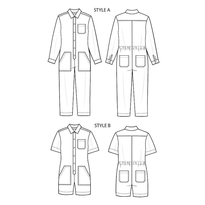 PDF Pattern - Circa Overalls | French Navy
