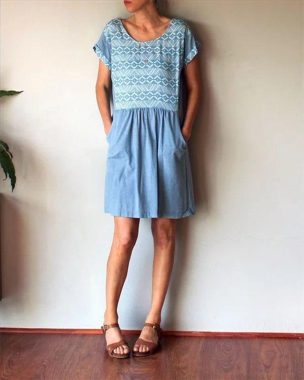PDF Pattern - Forsythe Dress | French Navy