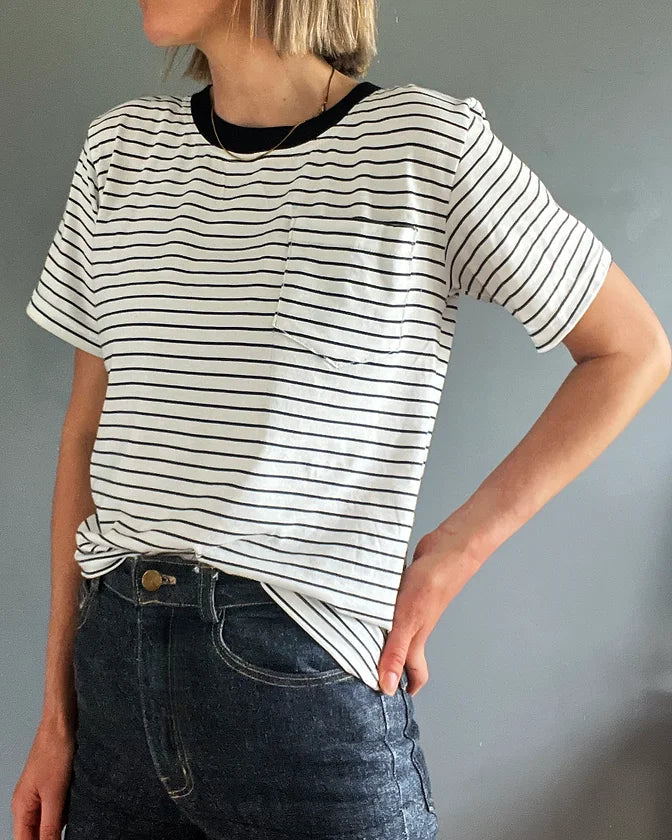 PDF Pattern - Stellan Tee 2.0 | French Navy