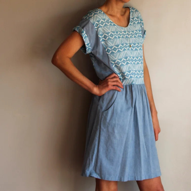 PDF Pattern - Forsythe Dress | French Navy