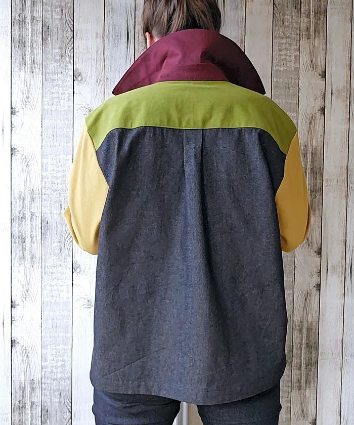 PDF Pattern - Portmanteau Shacket | French Navy