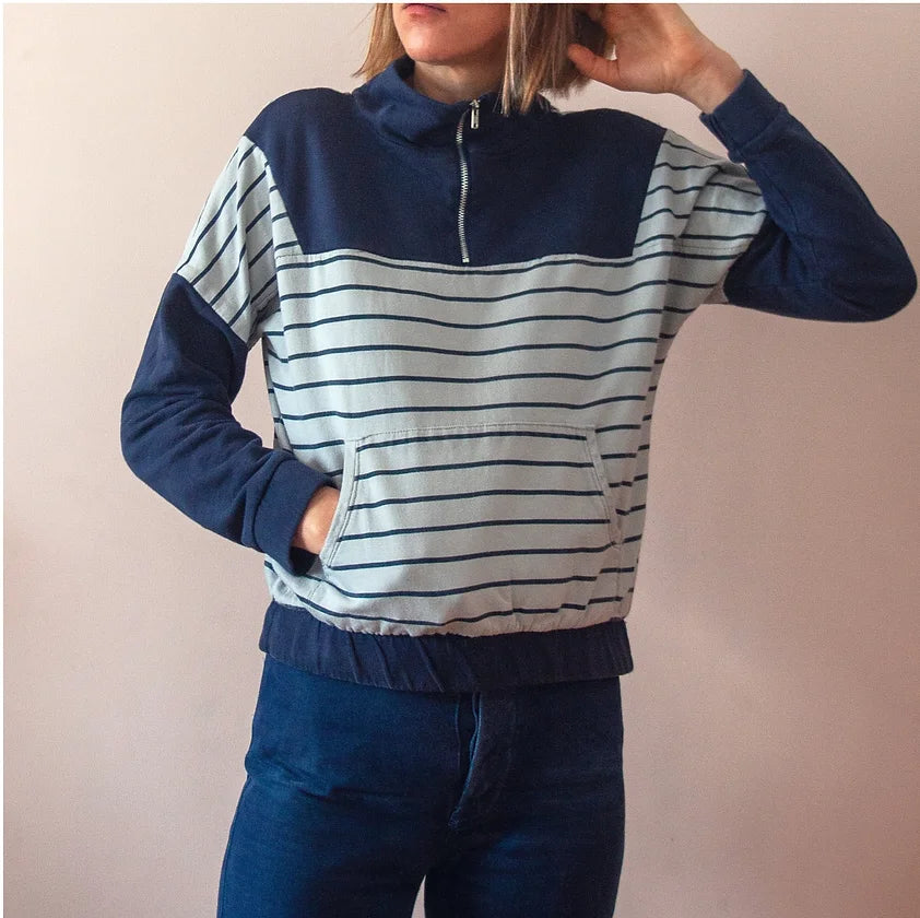 PDF Pattern - Roscoe Sweater | French Navy