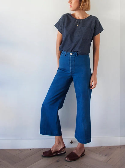PDF Pattern - Bowery Top | French Navy