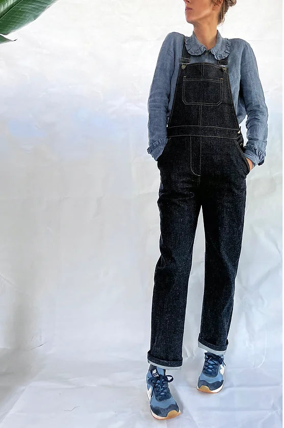 PDF Pattern - Huxley Dungarees | French Navy