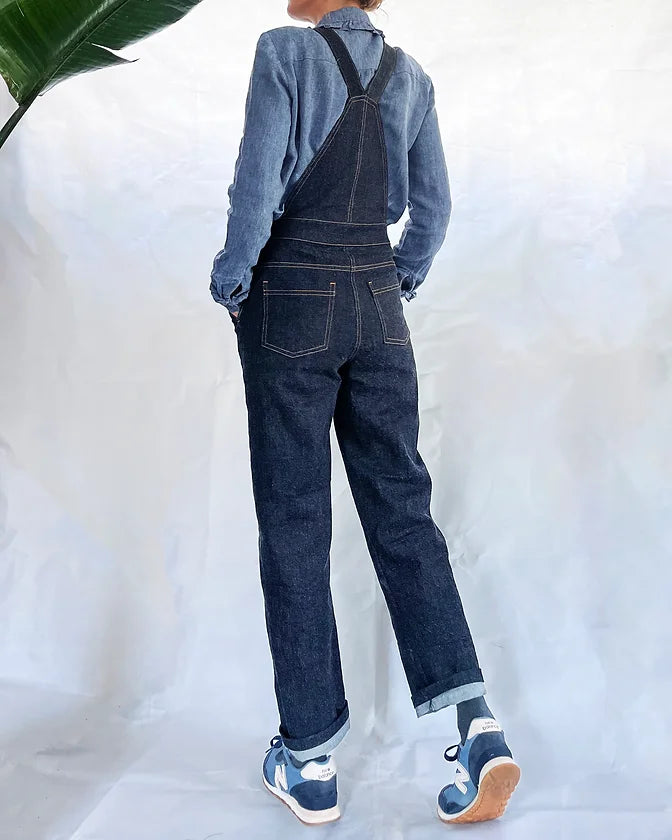 PDF Pattern - Huxley Dungarees | French Navy