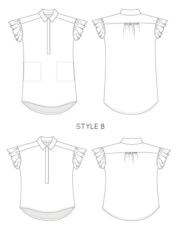 PDF Pattern - Morningside Dress and Skirt | French Navy
