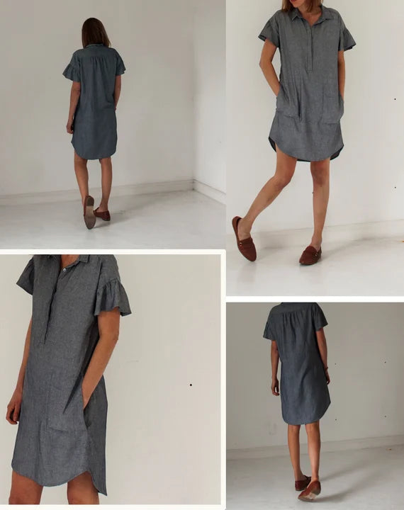 PDF Pattern - Morningside Dress and Skirt | French Navy