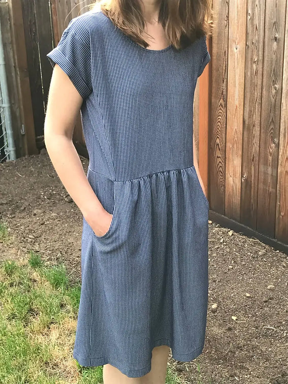 PDF Pattern - Forsythe Dress | French Navy