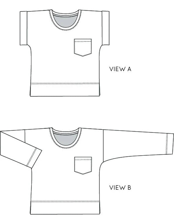 PDF Pattern - Astair Tee | French Navy