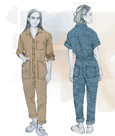 PDF Pattern - Circa Overalls | French Navy