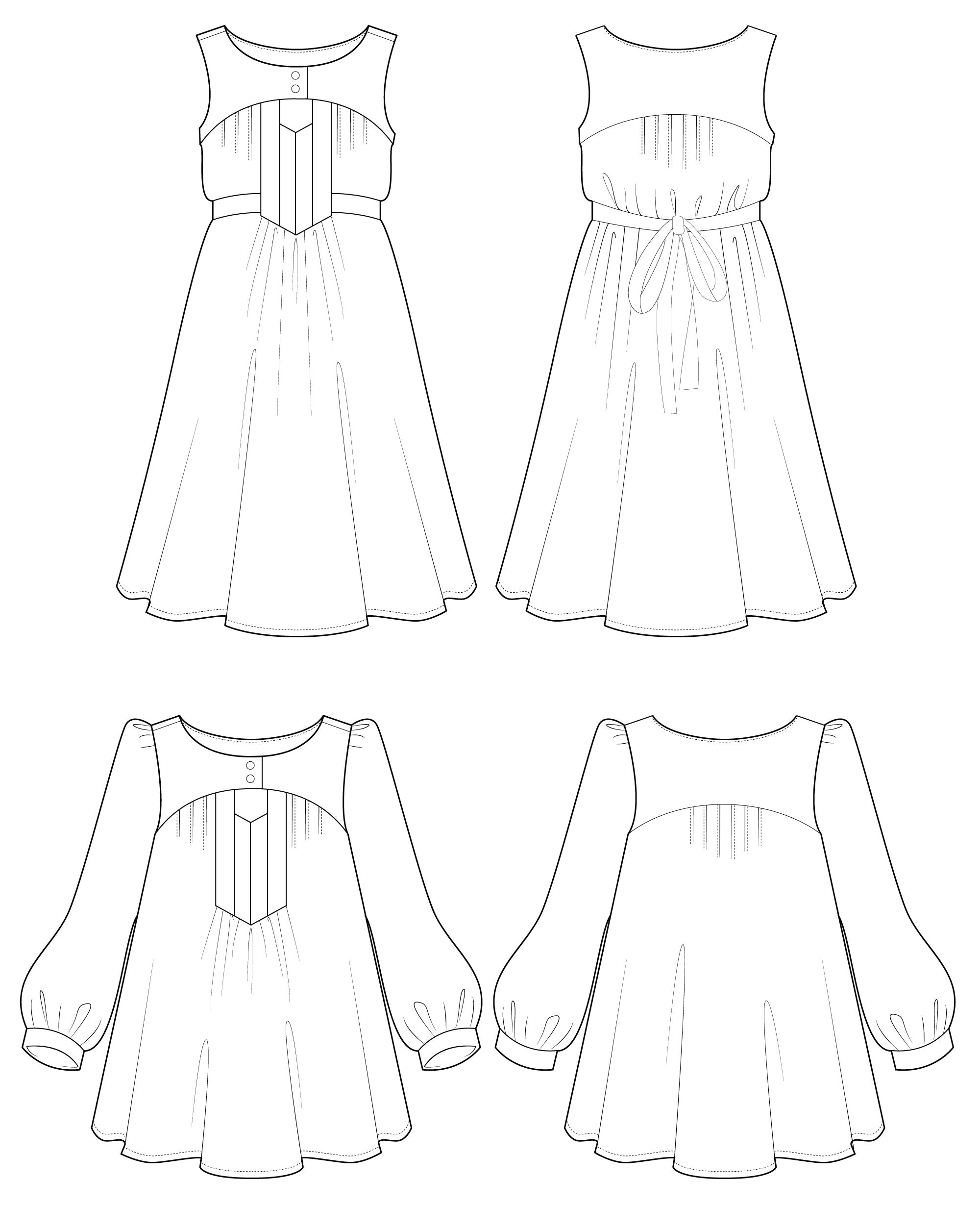 PDF Pattern - Anouk Dress and Tunic | Victory Patterns
