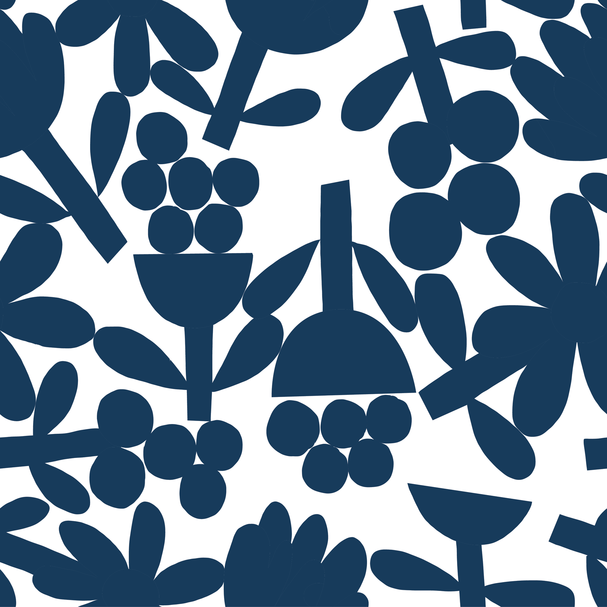 Jennifer Bouron - Cotton Jersey - Messy Flowers