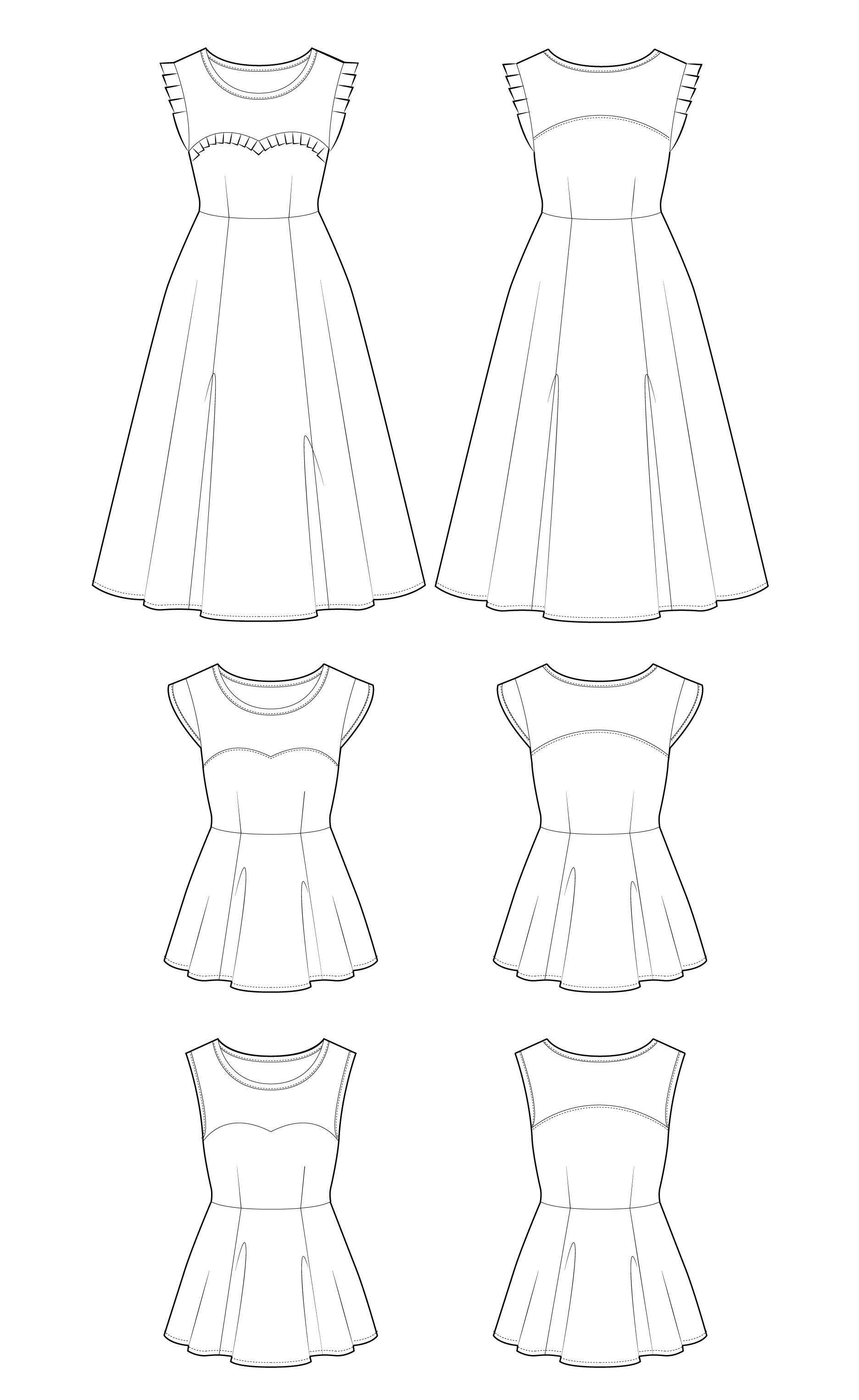PDF Pattern - Ava Dress and Blouse | Victory Patterns
