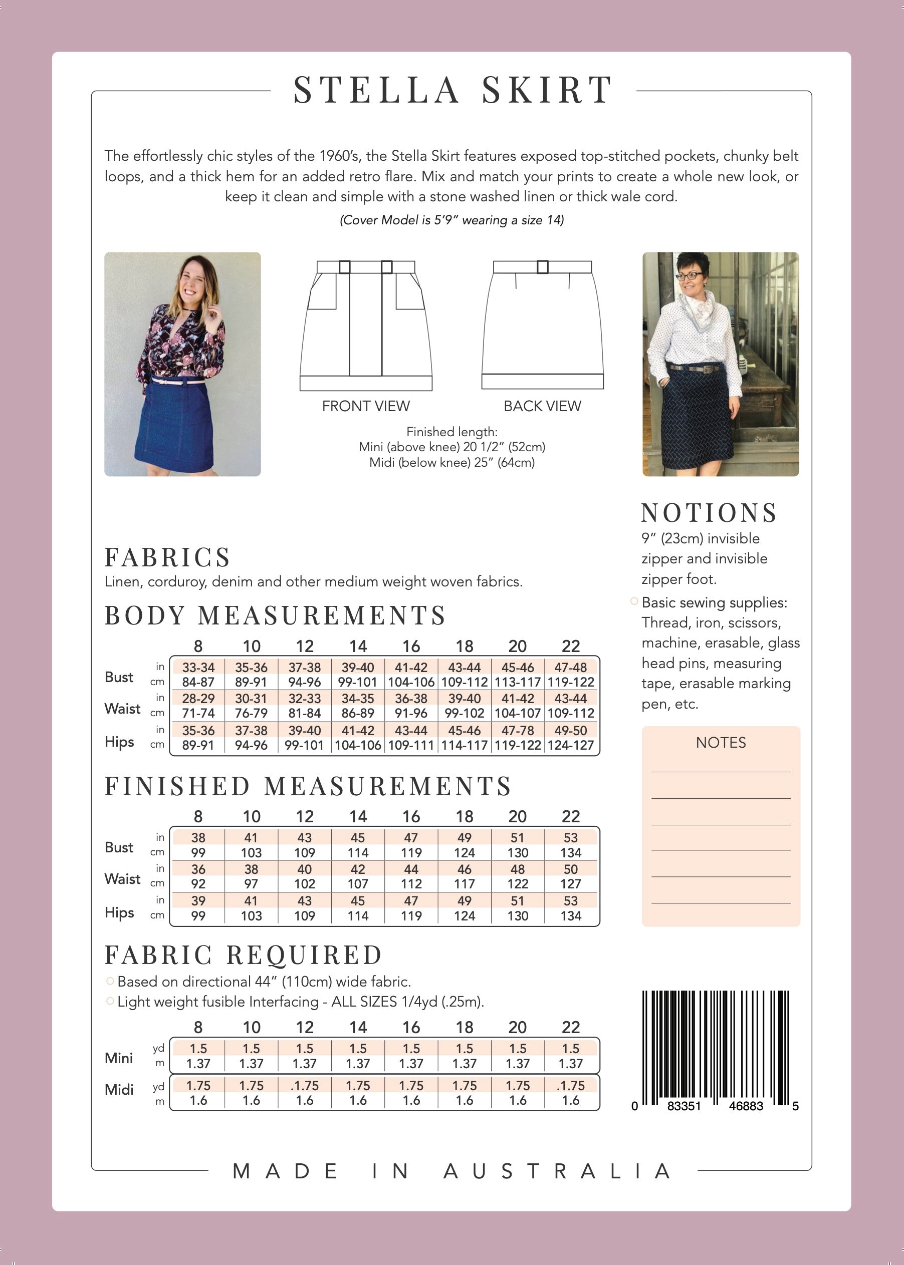 PDF Pattern - Stella Skirt | Sew To Grow