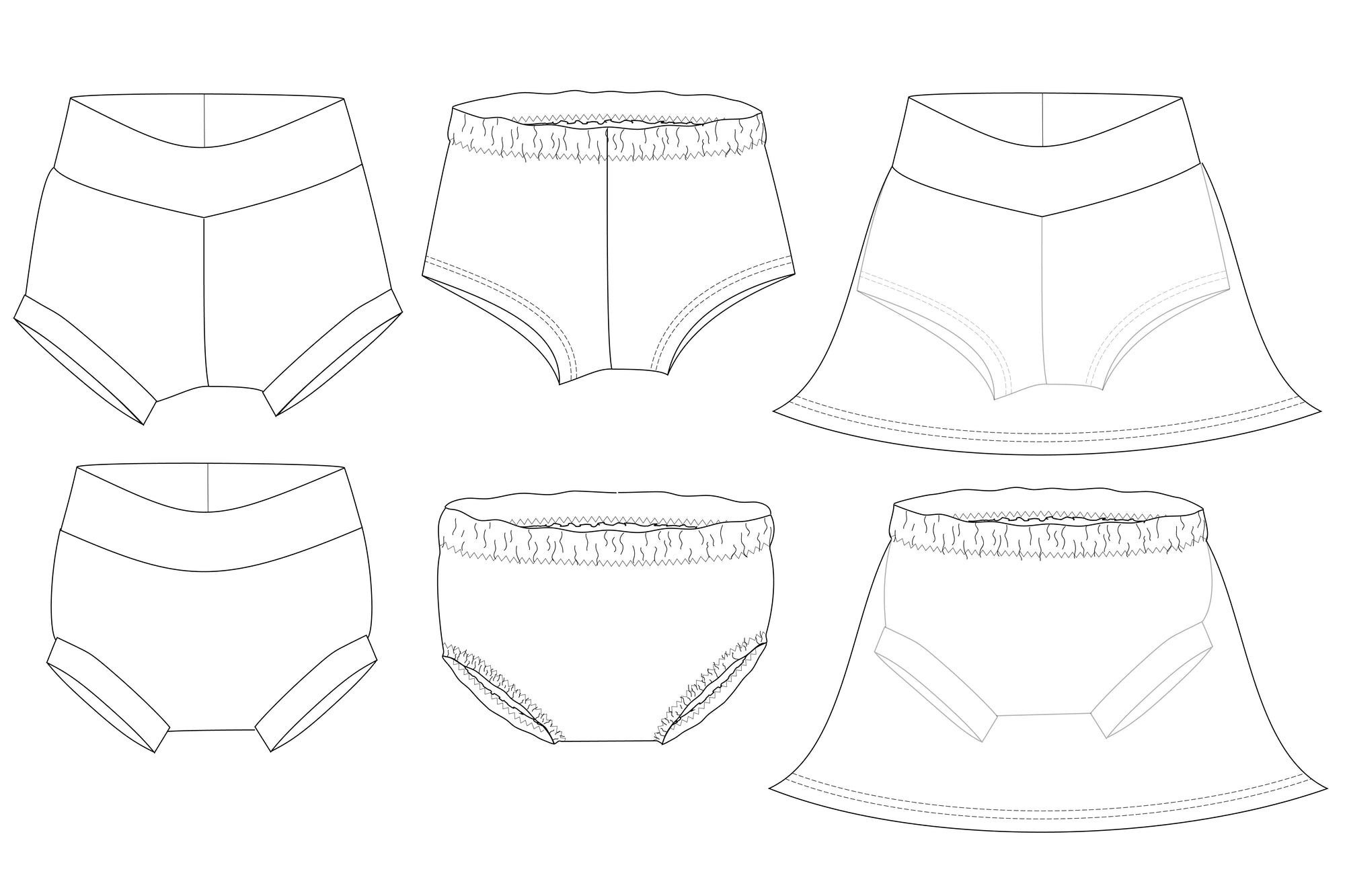 PDF Pattern - Beach Bummies | Waves & Wild