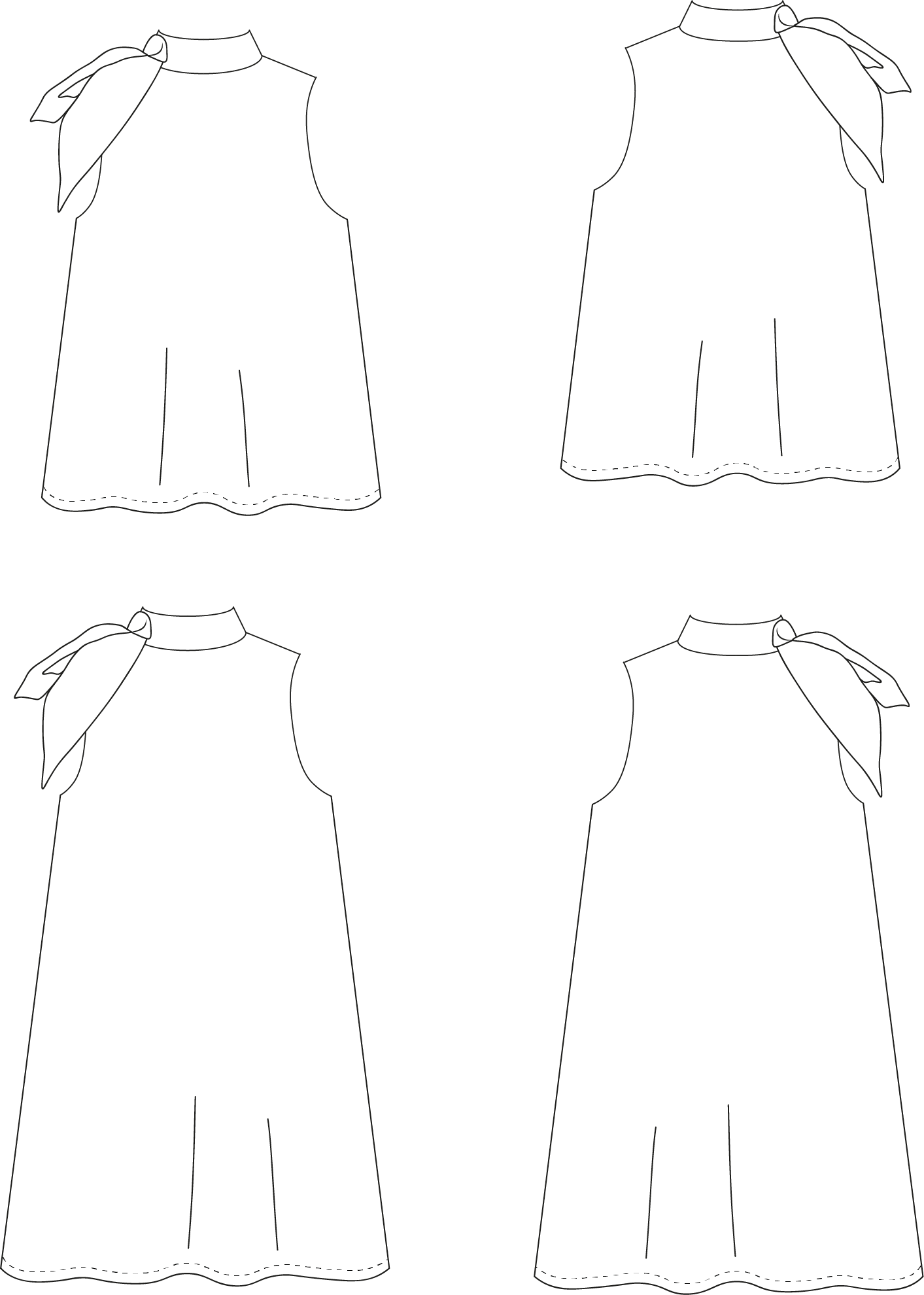 PDF Pattern - Bérénice Dress & Top | Cha' Coud