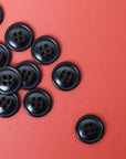Classic 4 Hole Buttons - Black
