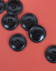 Classic 4 Hole Buttons - Black