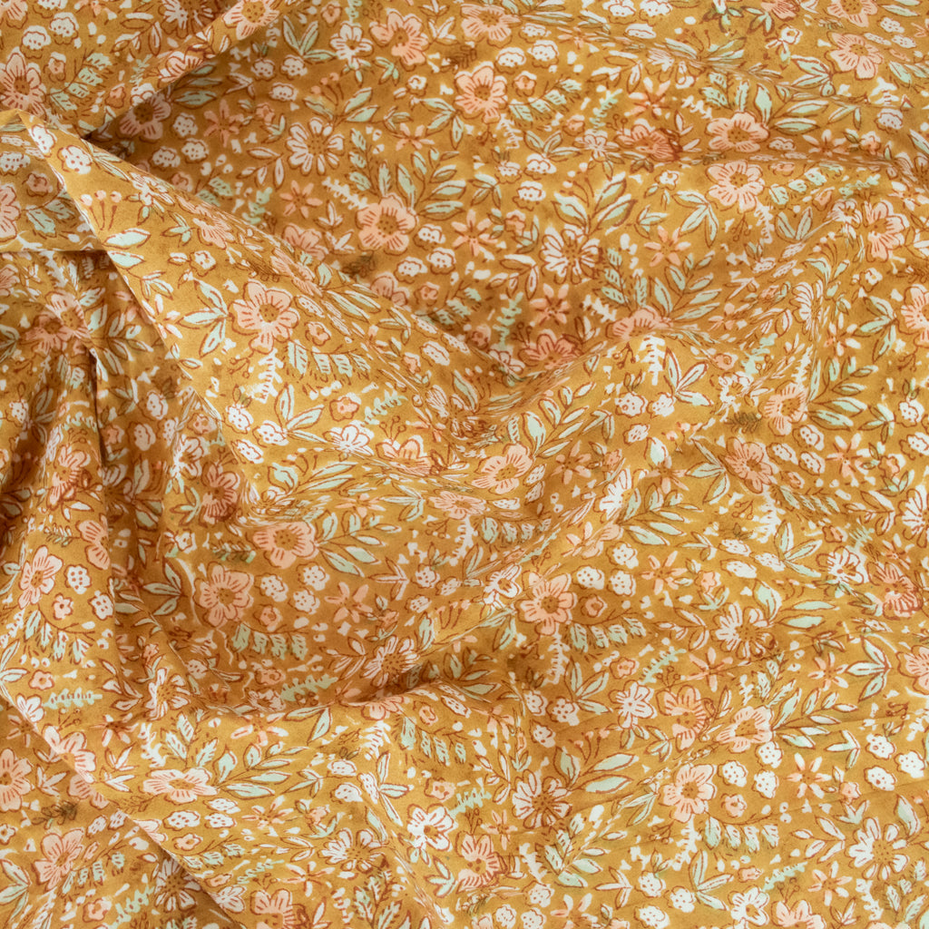 Block Print Cotton - Dusty Meadow