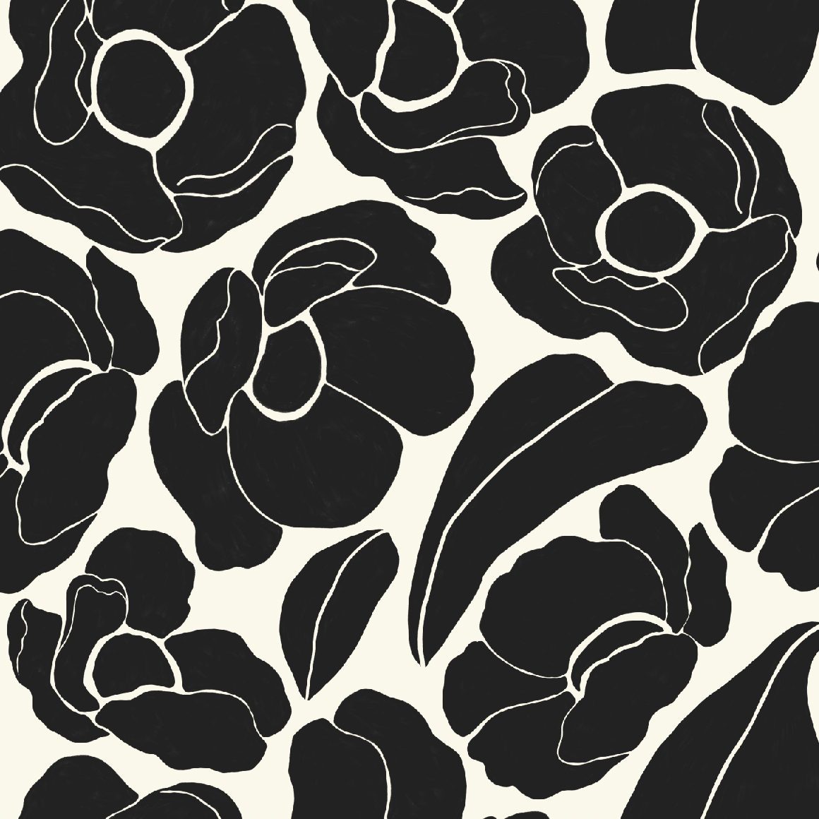 Johanna Ralph | Bold Botanica Black | Linen