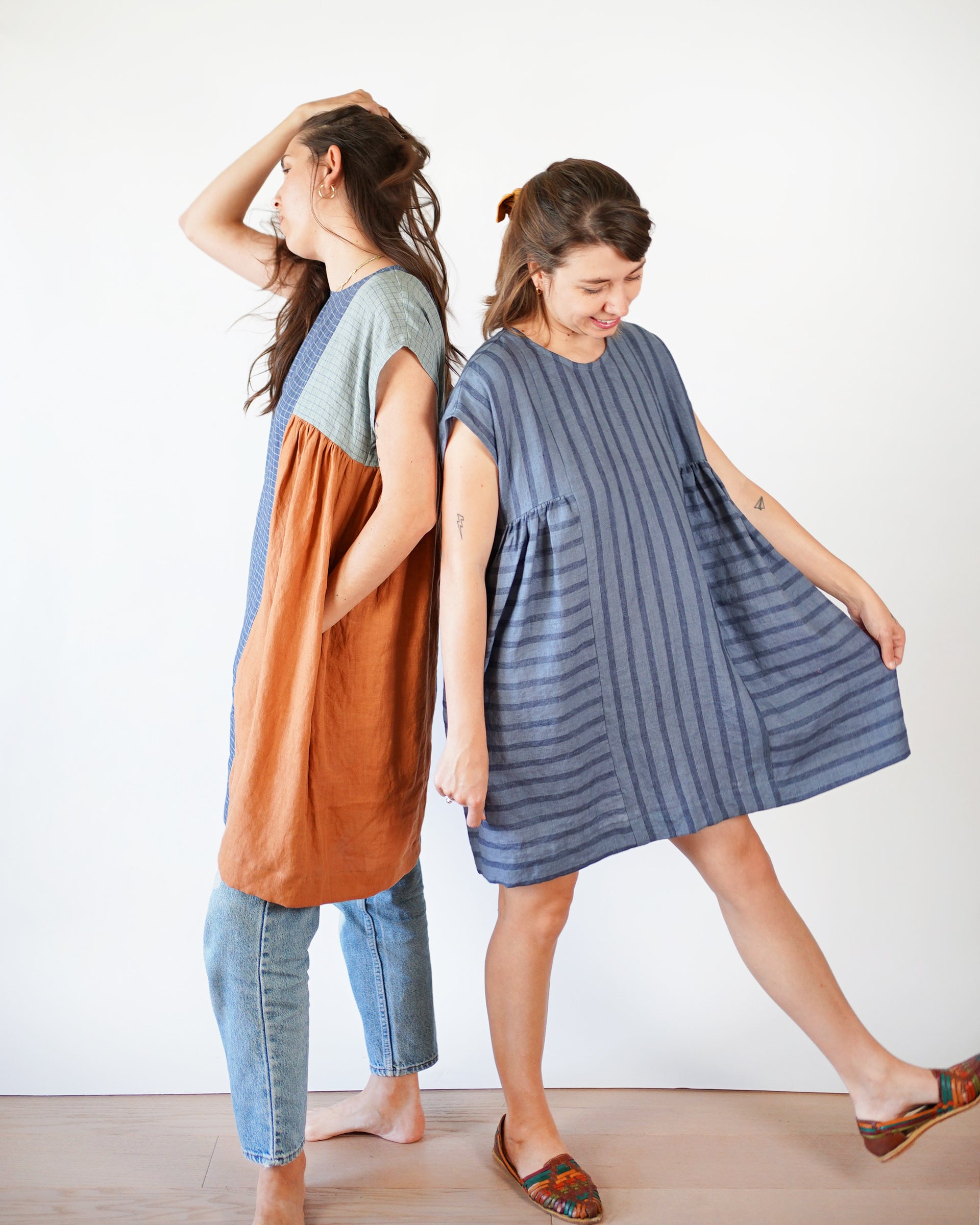 PDF Pattern - Collage Gather Dress | Matchy Matchy Sewing Club