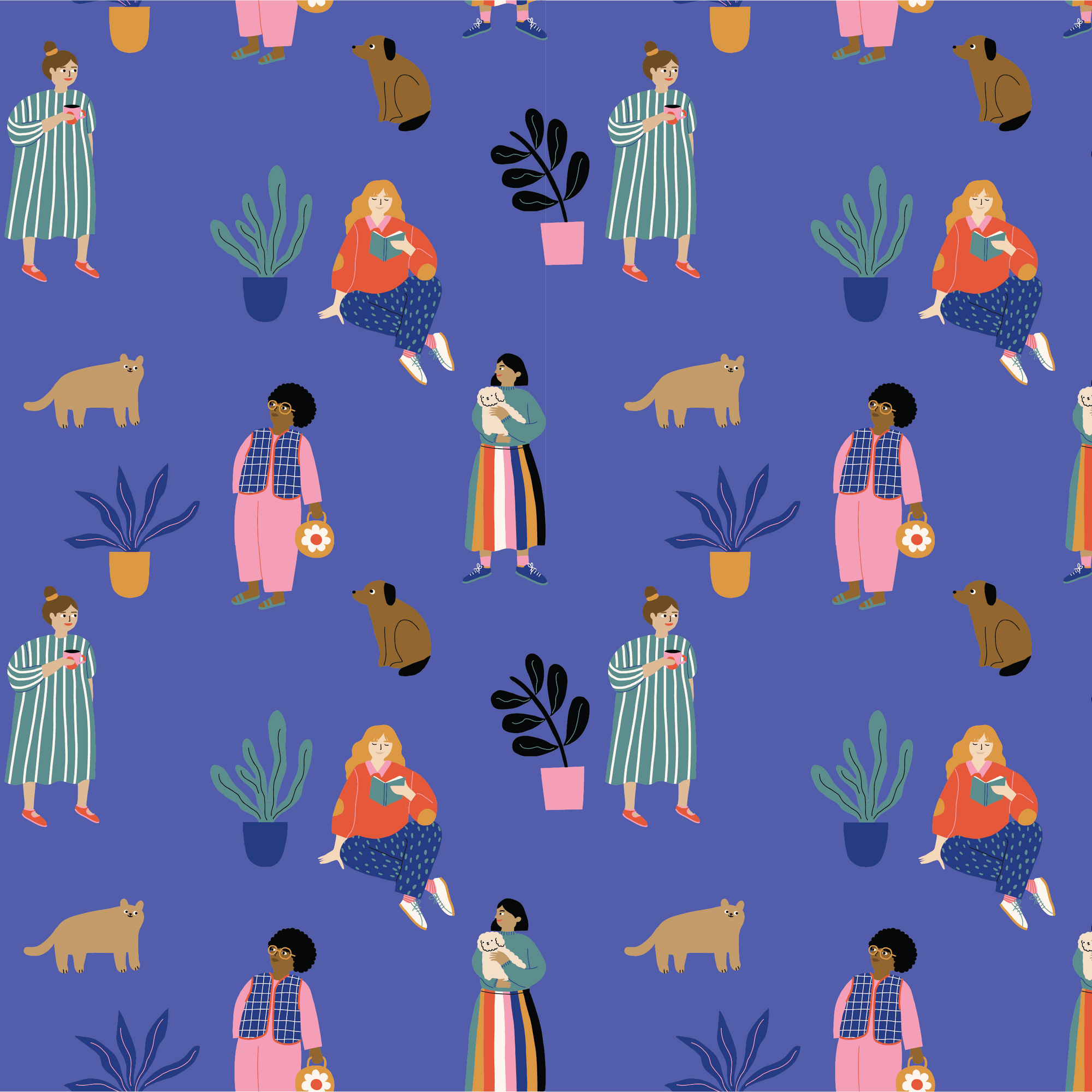 Jennifer Bouron - Cotton Lawn - Cat People